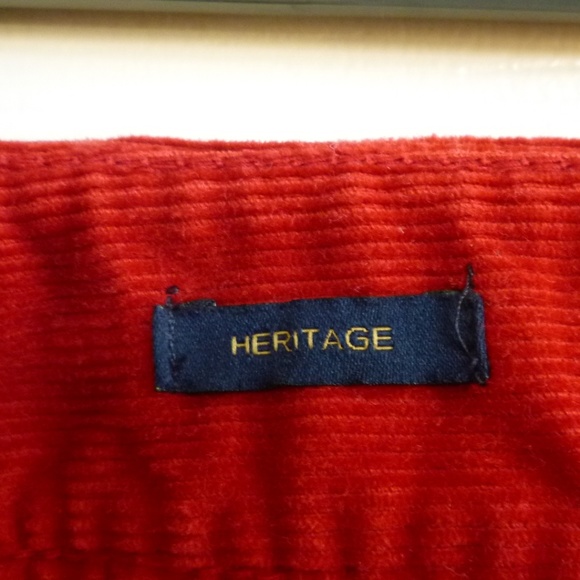 TALBOT'S - Heritage/Mini Corduroy Deep Red Jeans - Picture 6 of 8